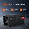 Měnič VEVOR s čistou sinusovkou 3000 W DC12V AC 230 V měnič Náhled obrázku produktu 4