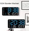 OKWISH Wanduhren, Digitaluhr ohne Rahmen, LED Uhr weiß Produktbild-Vorschau 3