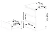 Comodino CL3 Cashmere 40 cm 3 cassetti 40x35x57 cm Anteprima dell’immagine prodotto 3