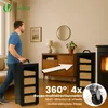 VOUNOT® Metall Pelletbehälter mit Rollen, 55 kg Pelletbox, Produktbild-Vorschau 5