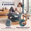 CASARIA Fauteuil tout confort pivotant 360 degrés velours Voir les images du produit 3