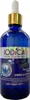 A blue glass bottle with a dropper cap, containing a liquid supplement. Produktbild-Vorschau