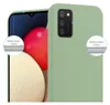 A close-up view of a green phone case on a phone, highlighting raised edges for screen and camera protection. Produktbild-Vorschau