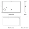 LED Badspiegel mit Uhr Bluetooth Produktbild-Vorschau 7