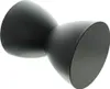 Table d'appoint / tabouret design "Sablier" en métal, noir Voir les images du produit 4