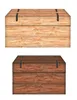 Two wooden chests with metal accents, displayed against a white background. Produktbild-Vorschau