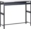 BELIANI Outdoor-Bartisch Schwarz Stahl 120 x 40 x 105 cm Produktbild-Vorschau 1
