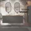 RODAN - Mobile da bagno - 40 CM - Nero opaco - MDF - Anta Anteprima dell’immagine prodotto 4