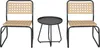 Bistro set 'Brienza' 3-dílný set polyratan béžový Náhled obrázku produktu 5
