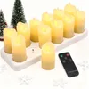 12er LED Kerzen mit Fernbedienung, Flammenlose Kerzen Produktbild-Vorschau 1