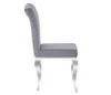 Chaise de salle à manger élégante PREDRAG – chrome / gris Voir les images du produit 3