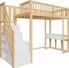 Sweiko 90x200 podkrovná posteľ s multifunkčným stolíkom, Náhľad obrázku produktu 12