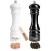 Creative Home Velký Dřevěný Mlýnek na Sůl a Pepř Černá a Náhled obrázku produktu 1