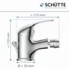 SCHÜTTE bidetová batéria ATHOS PLUS, vodovodná batéria Náhľad obrázku produktu 6