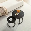 Home Heaven® Couchtisch Rund Schwarz 2er Set - Runder Couch Produktbild-Vorschau 4