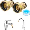 Set mit 2 universellen Wasserhahnanschlüssen für Produktbild-Vorschau 1