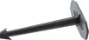 A black plastic ground anchor with a harpoon-like tip and a flat head. Náhled obrázku produktu
