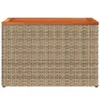 vidaXL Garten-Beistelltische 2 Stk. Beige 55x34x37 cm Poly Produktbild-Vorschau 6