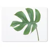 MuchoWow® Mauspad Mousepad Botanisches Blatt auf weißem Produktbild-Vorschau 1