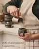 Sada 4 šálků na cappuccino Cosumy s podšálky, černá – Sada Náhled obrázku produktu 3