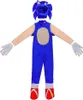 Sonic Outfit Kostým Prevlek Ples Materská škola Kigurumi Náhľad obrázku produktu 9