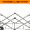 Close-up of the metal frame of a foldable wagon, highlighting its triangular structure. Produktbild-Vorschau