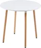 H.J WeDoo 90x90x73 cm table de cuisine ronde Table de salle Voir les images du produit 5