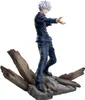 A figurine of Satoru Gojo from Jujutsu Kaisen in a dynamic pose, standing on a rocky base. Produktbild-Vorschau