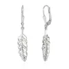 NKlaus Paar Brisur Feder Ohrhänger 925 Silber glanz 23x7mm Produktbild-Vorschau 2