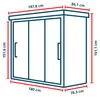GFP Primeyard Armoire de jardin en métal 180x78x161 cm Voir les images du produit 11