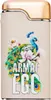 A close-up product shot of a perfume bottle with a peacock and floral design. Anteprima dell’immagine prodotto