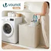 VOUNOT® Wäschekorb 3 Fächer 170L, Wäschesammler mit Deckel  Produktbild-Vorschau 5