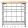 vidaXL Gabionová zahradní lavička 43x44x42 cm Borovicový Náhled obrázku produktu 3
