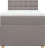 Boxspringbett mit Matratze Taupe 90x190 cm Stoff Produktbild-Vorschau 6
