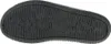 The sole of a black slipper is shown from an underneath view. Produktbild-Vorschau
