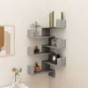vidaXL Étagères d'angle murales 2 pcs. Gris Sonoma 40x40x50 Voir les images du produit 3