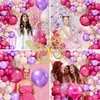 Ghirlanda di palloncini farfalle rosa viola 1° compleanno Anteprima dell’immagine prodotto 8