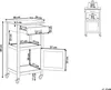 BELIANI Servierwagen Weiß MDF Platte Gummibaumholz Produktbild-Vorschau 6