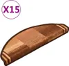 vidaXL Tappetini autoadesivi per scale 15 pz. Marrone Anteprima dell’immagine prodotto 9