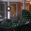 Christmas lights decorating bushes and a house exterior. Produktbild-Vorschau