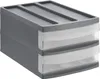 Rotho ladebox Duo Systemix, met 2 lades, antraciet Productafbeelding-voorbeeld 1