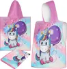 Badeponcho Kinder Badetuch Poncho mit Kapuze  Weich Produktbild-Vorschau 7