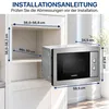 Heinner HMW-MDBI20MIX, Integriert, Grill-Mikrowelle, 20 l, Produktbild-Vorschau 3