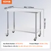 Table de travail VEVOR en acier inoxydable, table de Voir les images du produit 7