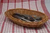 Weidenkorb für Brot Gebäck Besteck OVAL Produktbild-Vorschau 2