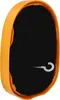 A close-up, angled shot of an orange and black hair sponge. Produktbild-Vorschau