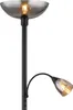 Globo Lighting stojací lampa kovová černá matná, 1x E27 Náhled obrázku produktu 2