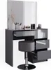 Tavolo da toeletta Vicco Sherry Antracite lucido 90 cm con Anteprima dell’immagine prodotto 7