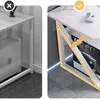 Comparison of two desk setups, one showing a negative example and the other a positive example with a gaming PC under the desk. Náhľad obrázku produktu