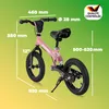 RENNMEISTER® Draisienne pour enfants Rose Guidon selle Voir les images du produit 2